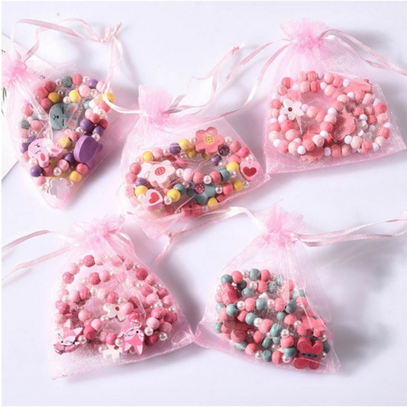 🍒 Natural Wooden Bead 📿 Necklace + Bracelet Set - Picture 8 of 8